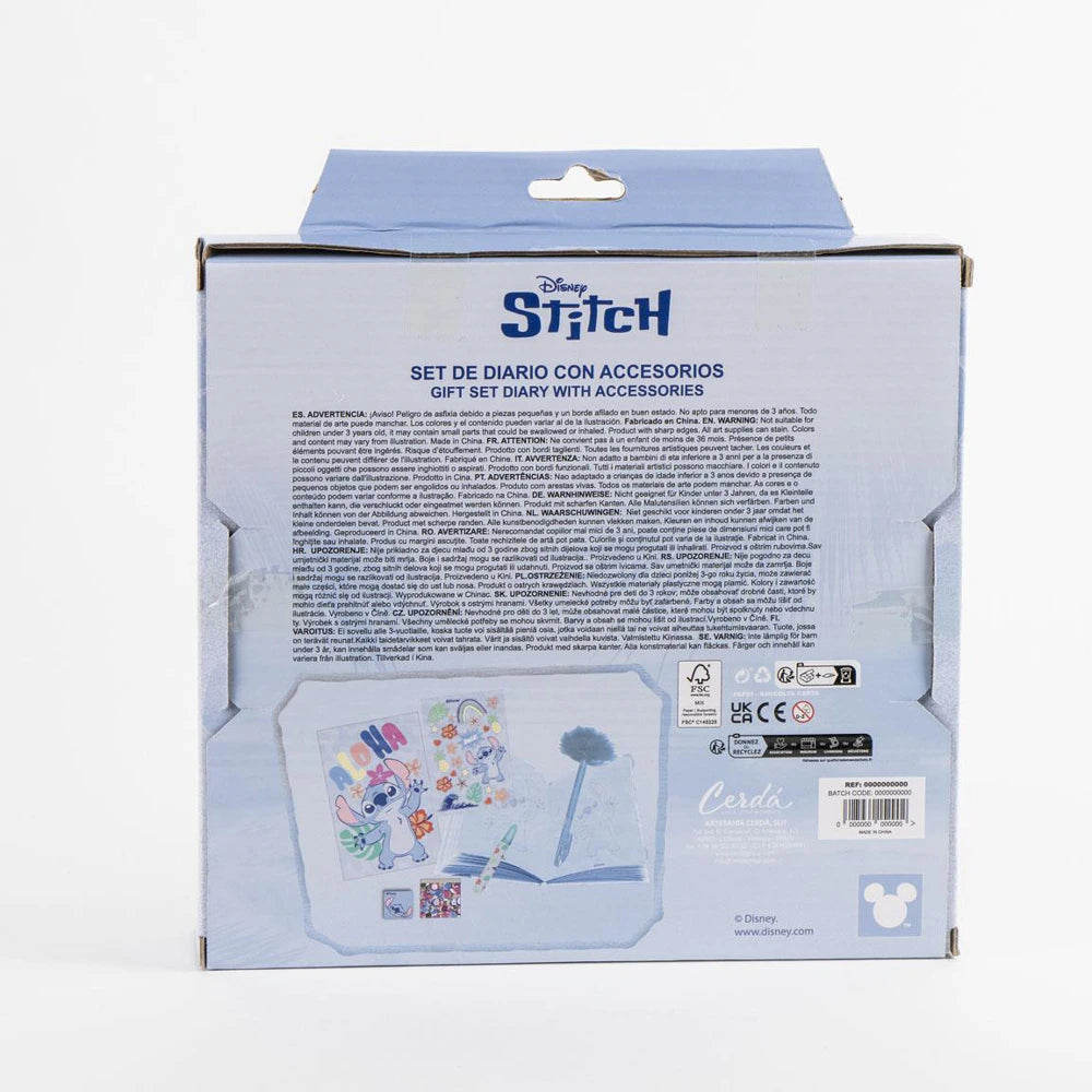 Disney Stitch Prémium Kreatív Naplókészlet – Többszínű (Ablakos Dobozban)
