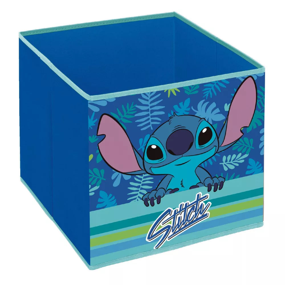 Disney Lilo &amp; Stitch Prémium "Kocka" Játéktároló (31x31x31 cm) – Stílusos Rendrakás a Csillagkutyával!&nbsp;
