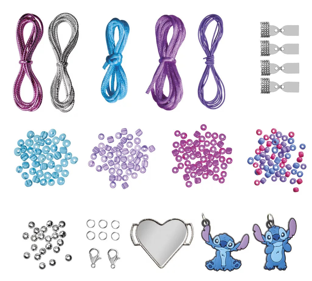 Disney Lilo és Stitch – A csillagkutya "Purple" charm karkötő készítő szett