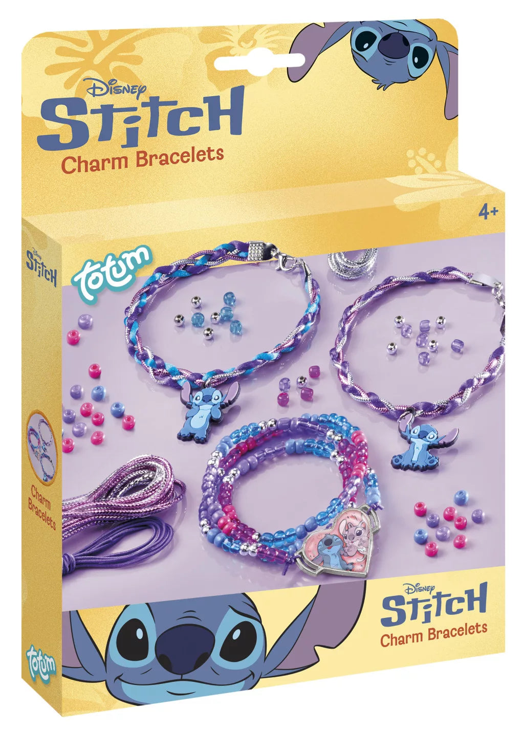 Disney Lilo és Stitch – A csillagkutya "Purple" charm karkötő készítő szett