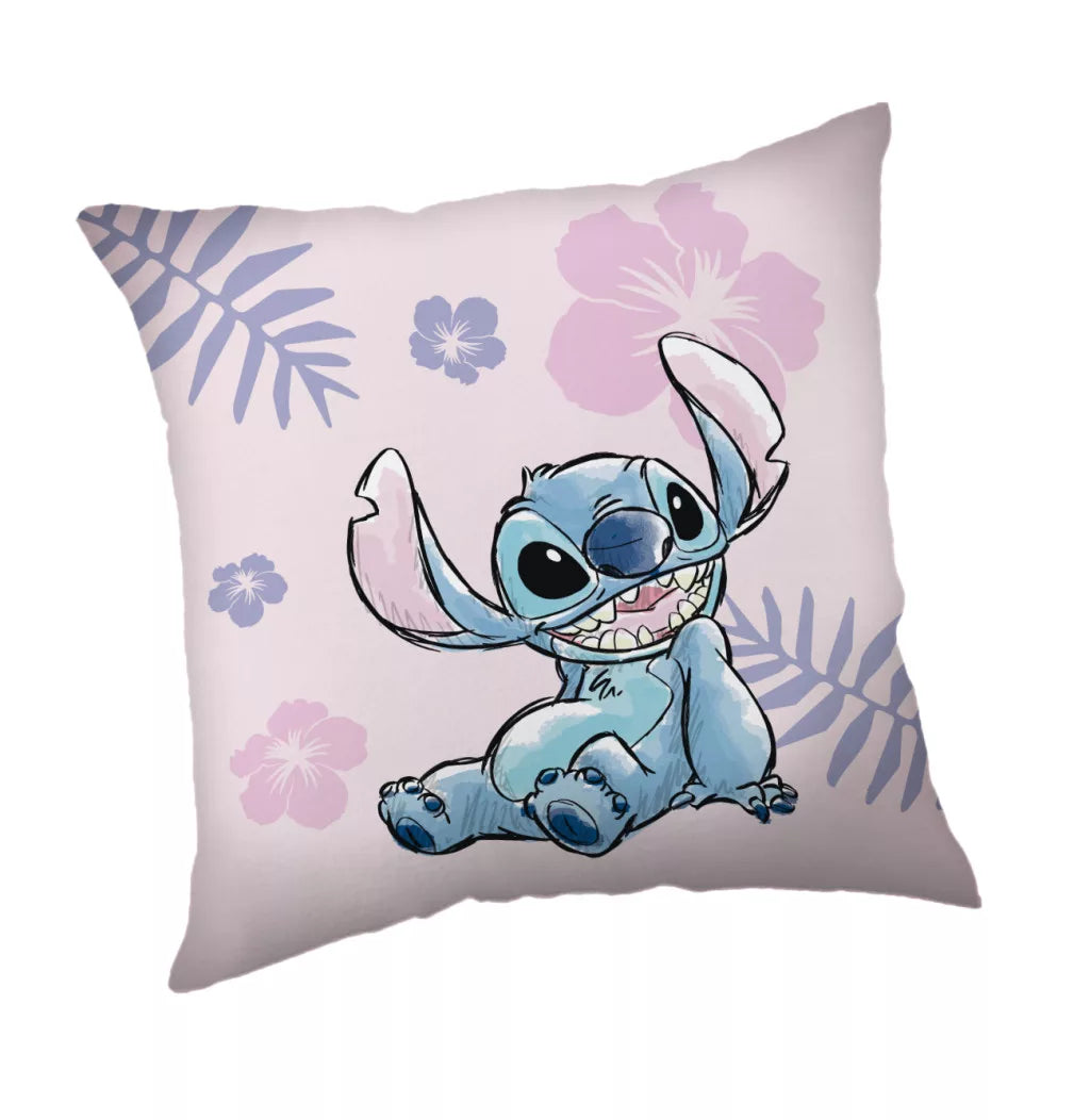 Disney Lilo és Stitch, A csillagkutya "Pink" párnahuzat 40x40 cm (Velúr)
