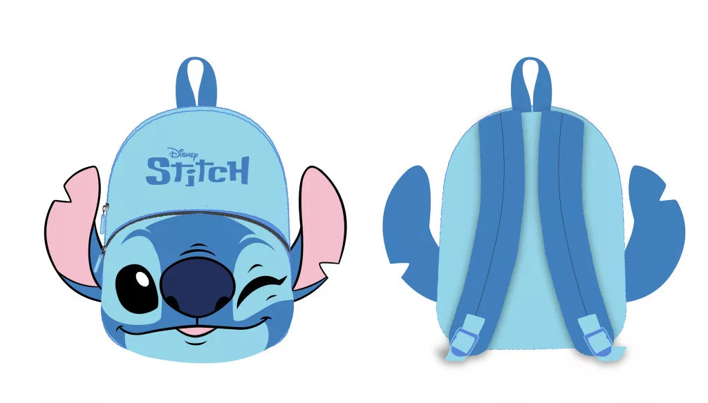 Disney Lilo és Stitch, A csillagkutya "Wink" 3D plüss hátizsák, táska 30 cm