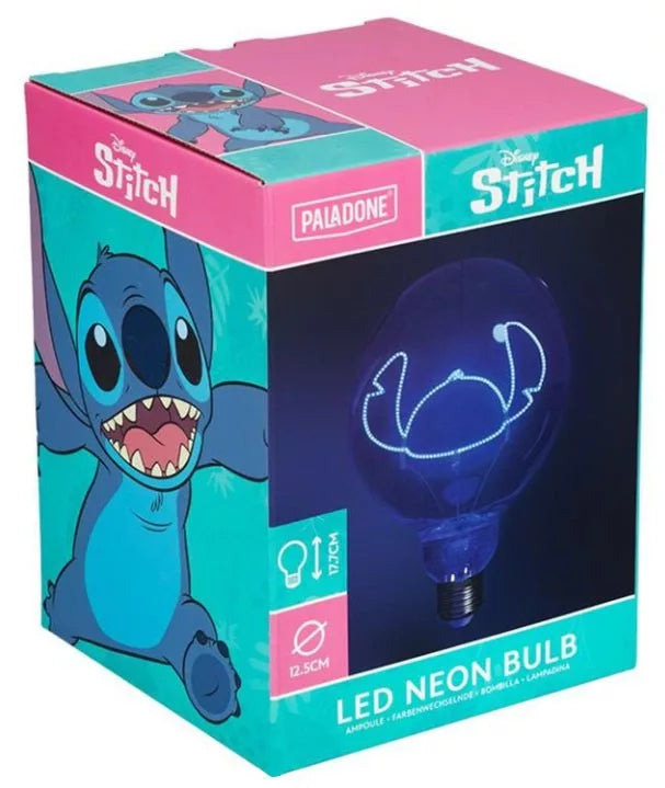 Disney Stitch Neon LED Izzó – Varázsolj kék fényárba bármilyen lámpát!