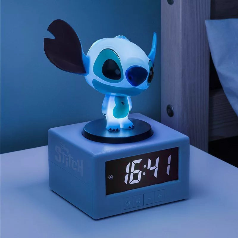 Disney Stitch Világító Ébresztőóra &amp; Hangulatlámpa – Ébredj mosollyal minden reggel!