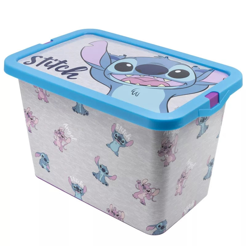 Disney Lilo &amp; Stitch Műanyag Tárolódoboz (7L) – A szobatisztaság és a rend új szuperhőse!