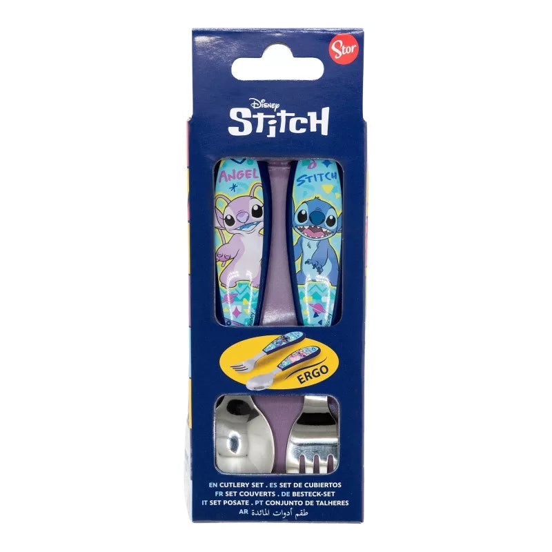 Disney Lilo és Stitch – A csillagkutya "Drawing" fém ergo evőeszköz készlet (2 darabos)