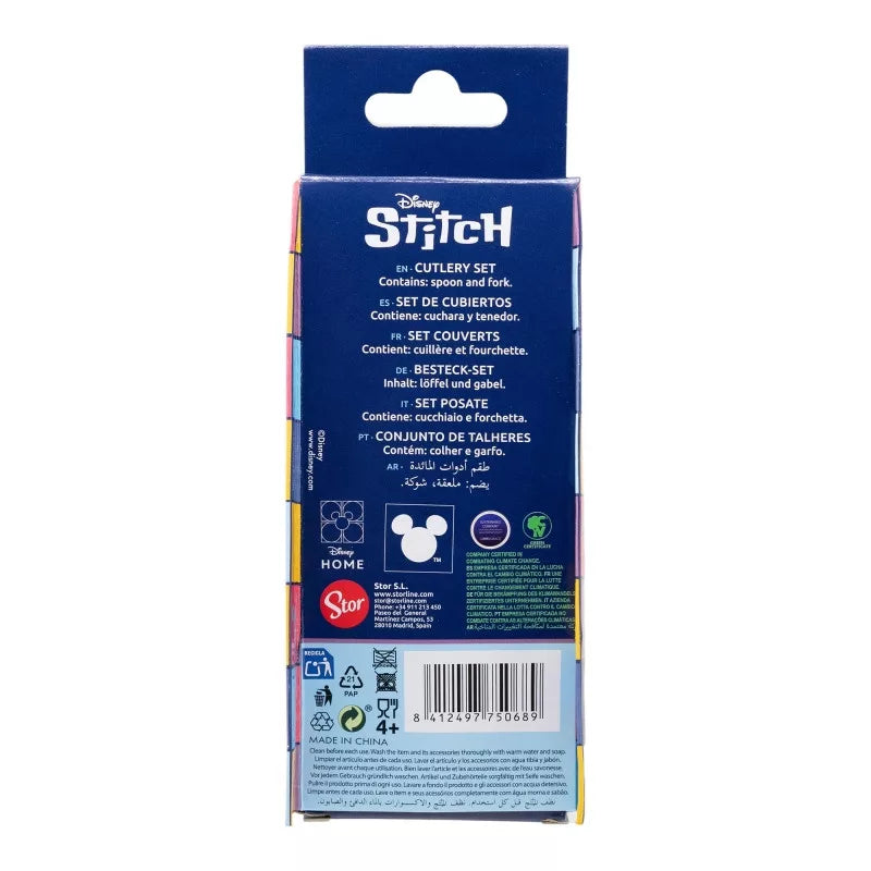 Disney Lilo és Stitch – A csillagkutya "Drawing" fém ergo evőeszköz készlet (2 darabos)