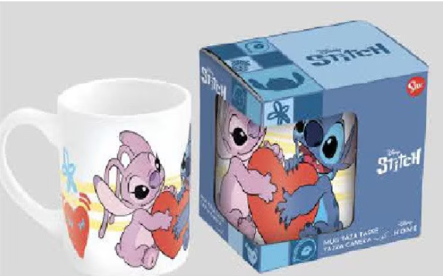 Disney Lilo és Stitch, A csillagkutya Aloha porcelán bögre 235 ml (8 oz) Díszdobozban