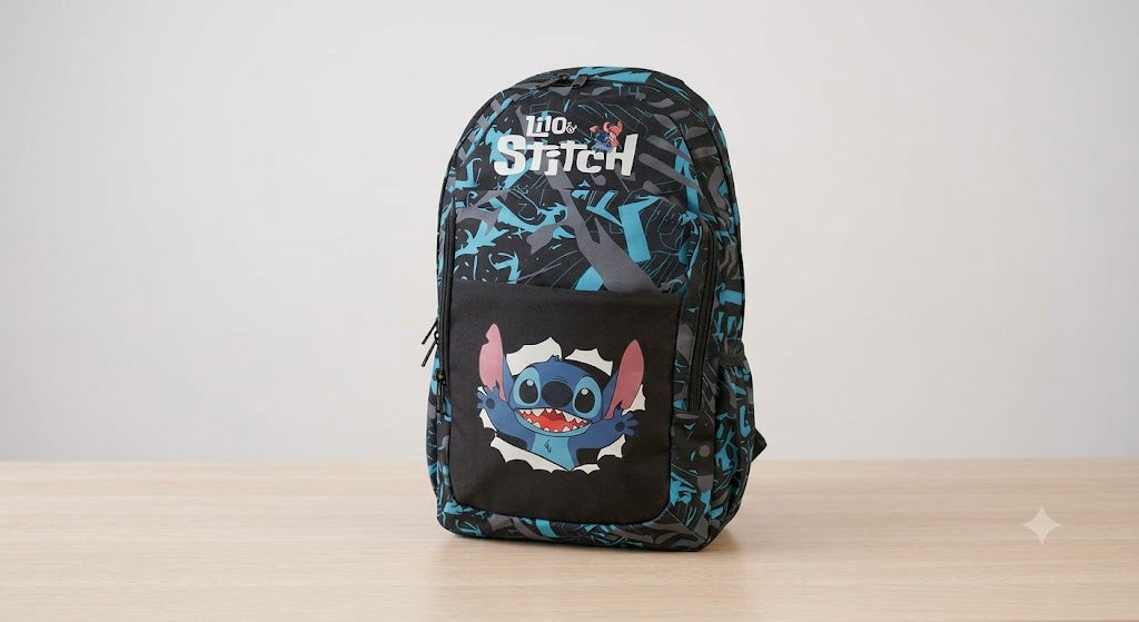 ÓRIÁS Stitch Mystery Box – 10 db Egyedi Meglepetés Golyó + AJÁNDÉK Iskolatáska