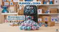 ÓRIÁS Stitch Mystery Box – 10 db Egyedi Meglepetés Golyó + AJÁNDÉK Iskolatáska