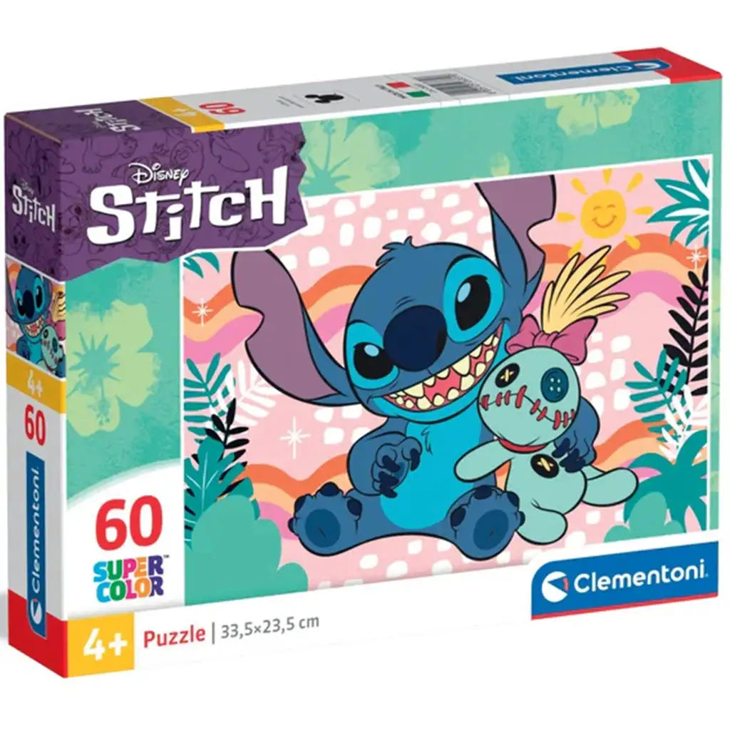 Disney Stitch Puzzle – 60 db-os gyermek puzzle (Clementoni SuperColor)